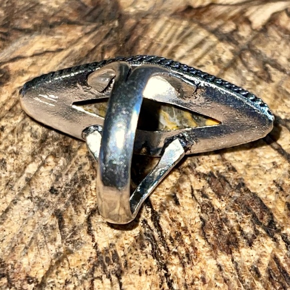 Indonesian Bumblebee Jasper Ring Size 7 - Picture 5 of 8